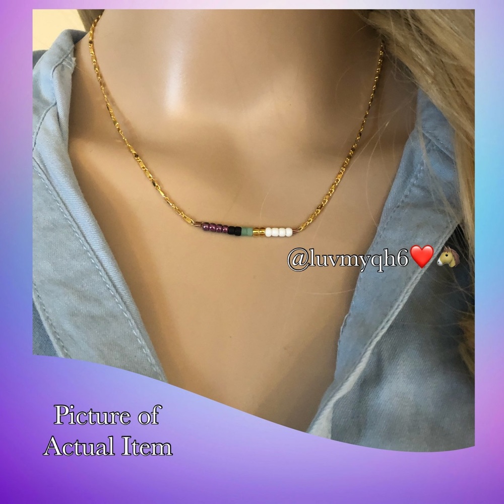 Necklace Semi Precious Stone Beads